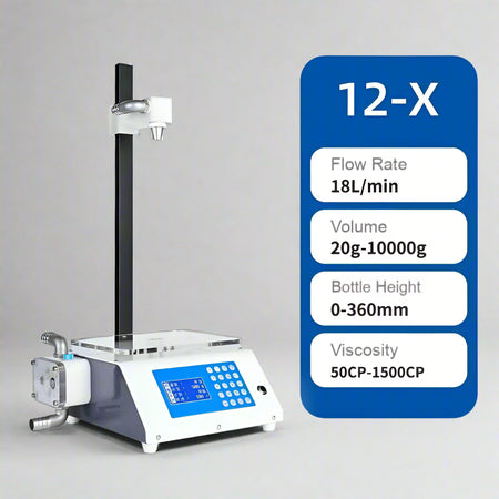 12-X Series Low-Viscosity Gravimetric Filling Machine - www.nuvintech.com
